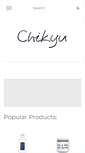 Mobile Screenshot of chikyuskincare.com