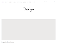 Tablet Screenshot of chikyuskincare.com